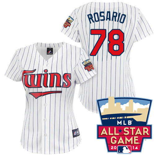 Eddie Rosario #78 mlb Jersey-Minnesota Twins Women's Authentic 2014 ALL Star Home White Cool Base Baseball Jersey